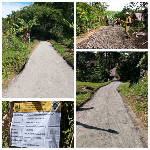 Fhoto : Pembangunan Infrastruktur Desa Bojongtipar Realisasikan Dana Desa Tahap Pertama Tahun 2025

