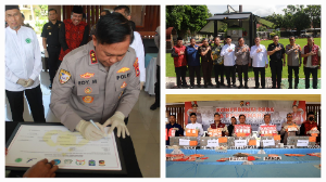 Kapolda NTB : Pimpin Pemusnahan 1,5 Kg Sabu Dan Puluhan Ribu Pil, Bukti